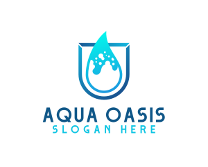 Water Aqua Splash logo design