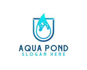 Water Aqua Splash logo design