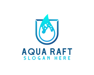 Water Aqua Splash logo design