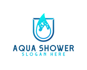 Water Aqua Splash logo design