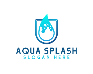 Water Aqua Splash logo design