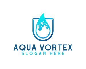 Water Aqua Splash logo design