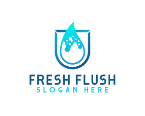 Water Aqua Splash logo design