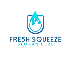 Water Aqua Splash logo design