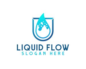 Water Aqua Splash logo design