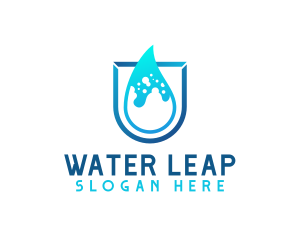 Water Aqua Splash logo design