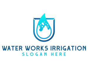 Water Aqua Splash logo design