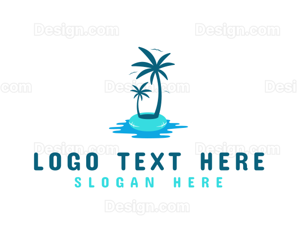 Summer Island Destination Logo