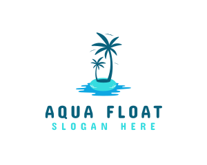 Summer Island Destination  logo design