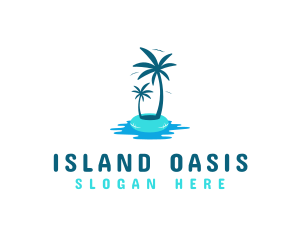 Summer Island Destination  logo design