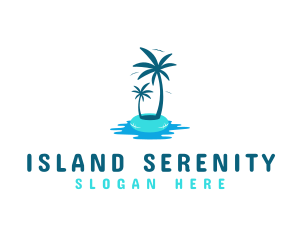 Summer Island Destination  logo design