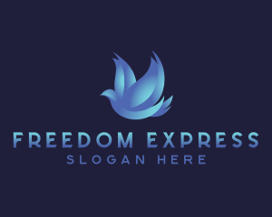 Bird Dove Freedom logo design