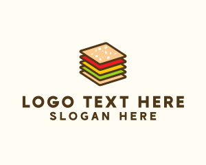 Square Burger Sandwich logo