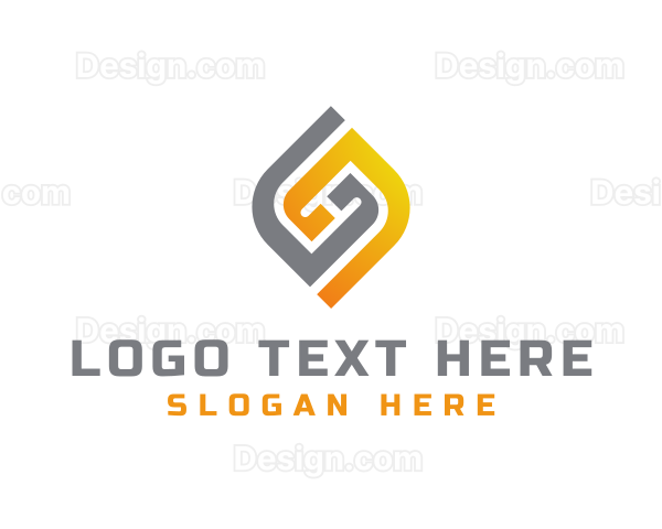 Abstract Technology Letter GG Logo