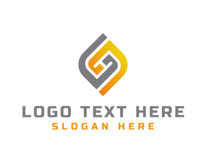 Abstract Technology Letter GG logo