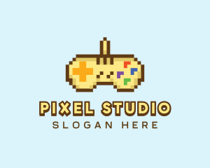 Pixel Console Controller  logo design