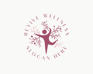 Human Yoga Wellness logo design