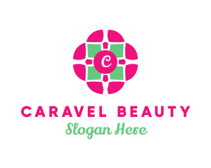 Flower Boutique Tile logo design