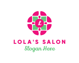 Flower Boutique Tile logo design