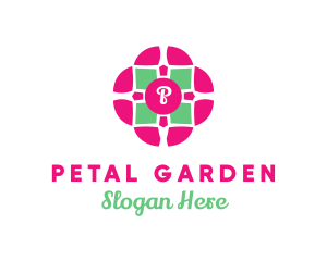 Flower Boutique Tile logo design