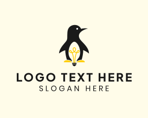 Penguin Light Bulb logo