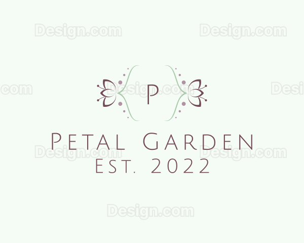 Wreath Flower Decoration Logo