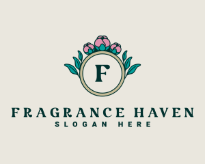 Ornamental Rose Wreath logo design