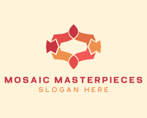 Decorative Business Mosaic logo design