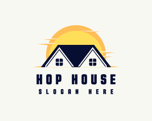 House Residence Roofing logo design