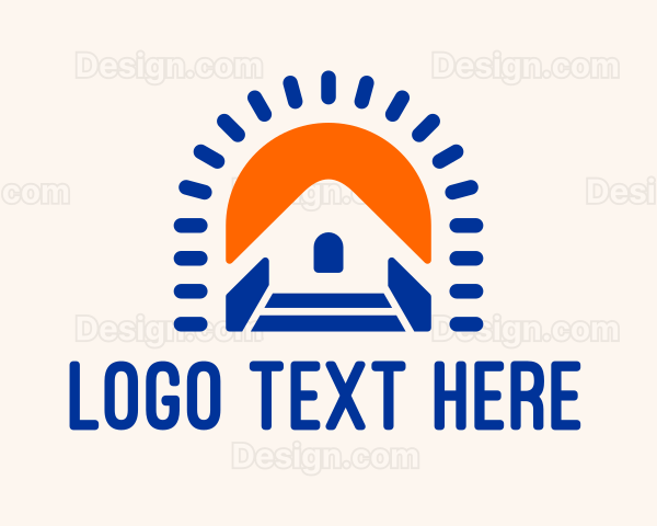 Modern Home Builder Logo