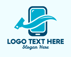 Mobile - Mobile Phone Cleaner logo design