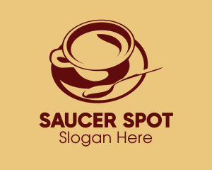 Teaspoon Cup & Saucer logo design