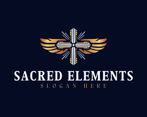 Chapel Religious Crucifix logo