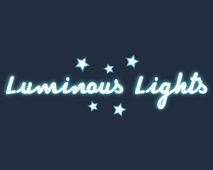 Glamorous Neon Star logo design