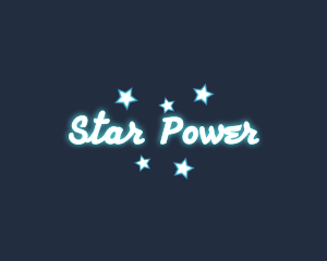 Glamorous Neon Star logo design