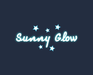 Glamorous Neon Star logo design