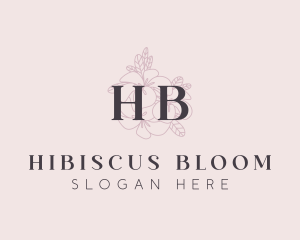 Hibiscus Flower Beauty logo design