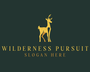 Deer Animal Wildlife logo design