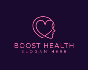 Mental Health Heart logo design