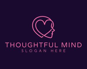 Mental Health Heart logo design