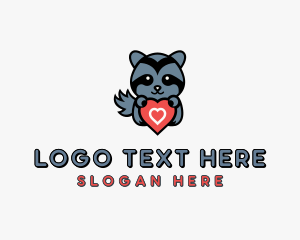 Raccoon Heart Zoo Logo