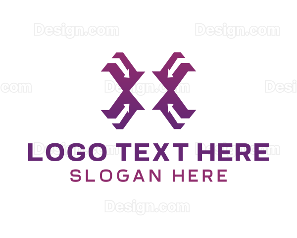 Modern Violet X Logo