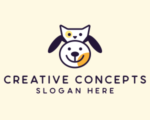 Dog Cat Pet Veterinary Logo