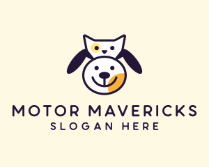 Dog Cat Pet Veterinary Logo