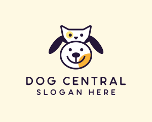 Dog Cat Pet Veterinary logo design