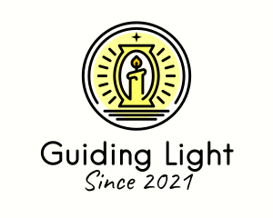 Religious Candle Light  logo design