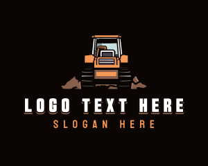 Industrial Quarry Excavator Logo