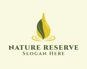 Nature Oil Drop logo design