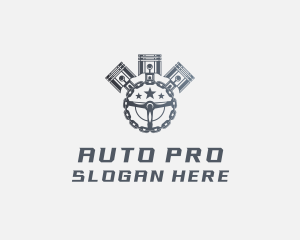 Piston Automotive Mechanic logo