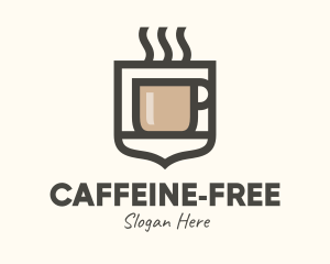 Hot Coffee Shield logo design